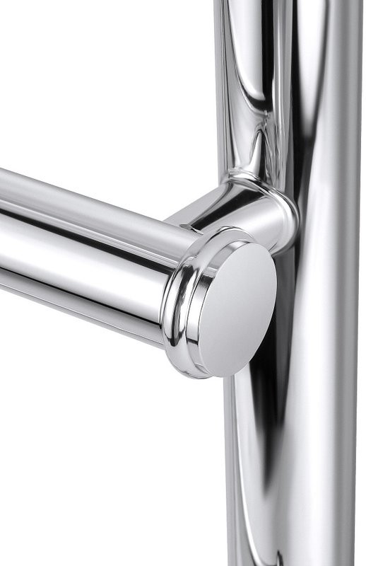 Полотенцесушитель электрический Secado Турин 1 СП 85x55 см, подключение слева, глянцевый хром, лесенка, с полкой