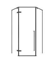 Душевой уголок Timo TTSSP-100/03C-8 100x100 см, профиль черный, стекло прозрачное