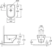 Биде подвесное Jacob Delafon Struktura EMC0002 Биде подвесное Jacob Delafon Struktura EMC0002