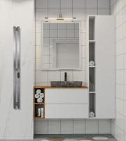 Полотенцесушитель электрический Indigo Style Pro LSPRE120-10GFMRt graphite metallic