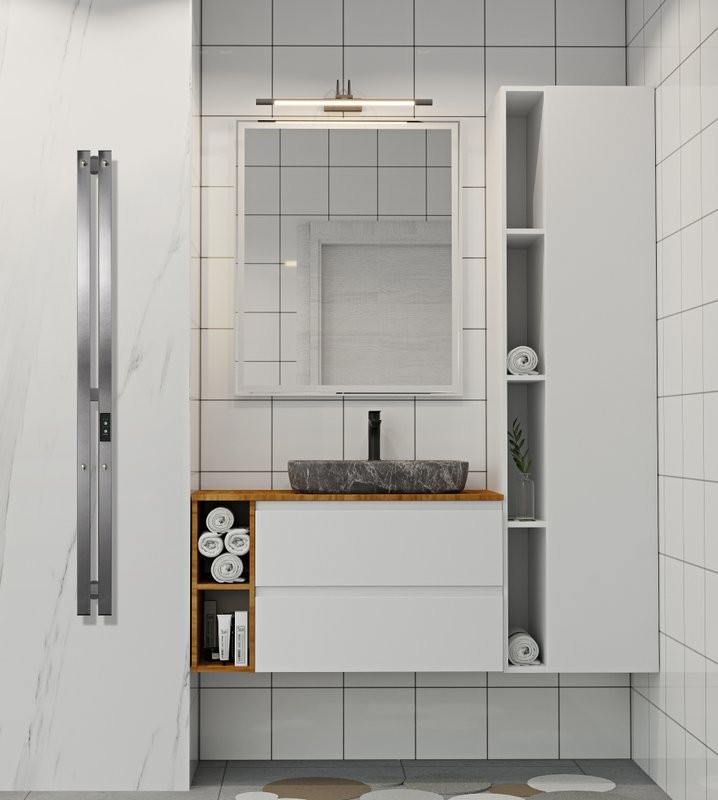 Полотенцесушитель электрический Indigo Style Pro LSPRE120-10GFMRt graphite metallic