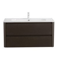 Тумба с раковиной Cezares Relax 100 оружейная сталь, раковина Cezares CZR-1000/480-LV-MR-NV