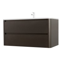 Тумба с раковиной Cezares Relax 100 оружейная сталь, раковина Cezares CZR-1000/480-LV-MR-NV