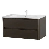 Тумба с раковиной Cezares Relax 100 оружейная сталь, раковина Cezares CZR-1000/480-LV-MR-NV