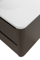 Тумба с раковиной Cezares Relax 100 оружейная сталь, раковина Cezares CZR-1000/480-LV-MR-NV