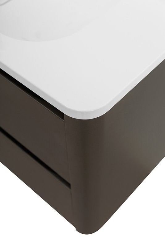 Тумба с раковиной Cezares Relax 100 оружейная сталь, раковина Cezares CZR-1000/480-LV-MR-NV