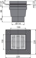 Душевой трап AlcaPlast APV13