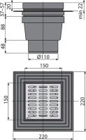 Душевой трап AlcaPlast APV13 Душевой трап AlcaPlast APV13