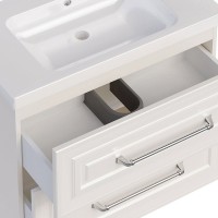 Тумба с раковиной ASB-Woodline Валенца 80 слоновая кость