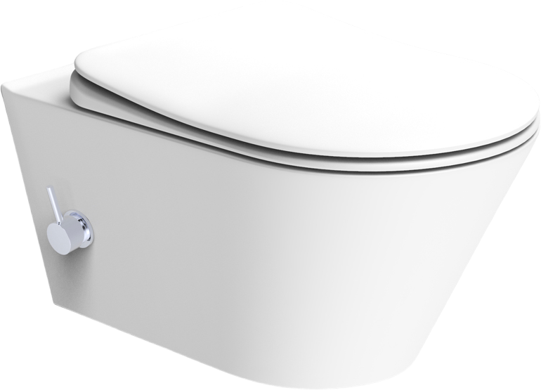 Унитаз подвесной Boheme Avva 972-2-MW с функцией биде, белый матовый