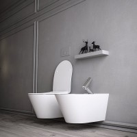 Унитаз подвесной Boheme Avva 972-2-MW с функцией биде, белый матовый