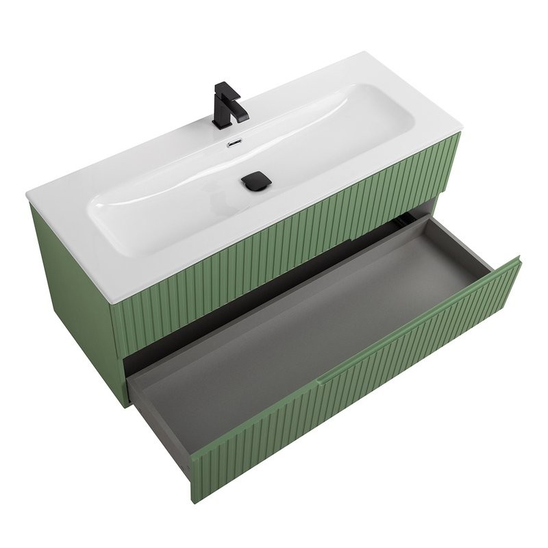 Мебель для ванной комнаты Cezares Duet 120 фисташковый софт, раковина Cezares CZR-8073-120