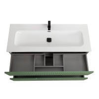 Мебель для ванной комнаты Cezares Duet 120 фисташковый софт, раковина Cezares CZR-8073-120