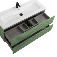 Мебель для ванной комнаты Cezares Duet 120 фисташковый софт, раковина Cezares CZR-8073-120