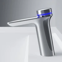 Термостатический смеситель AM.PM Inspire V2.0 F50A82400 TouchReel электронный с донным клапаном