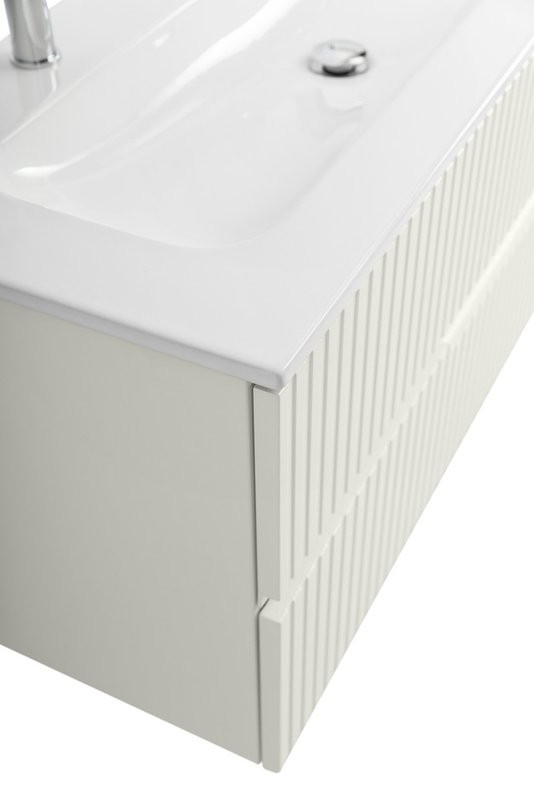 Тумба с раковиной Cezares Duet 120 альпака брашированная, раковина Cezares CZR-8073-120-1-2