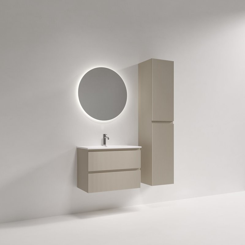 Тумба для ванной подвесная Snob R 690х390х500, Beige Soft, SNR70/39CE