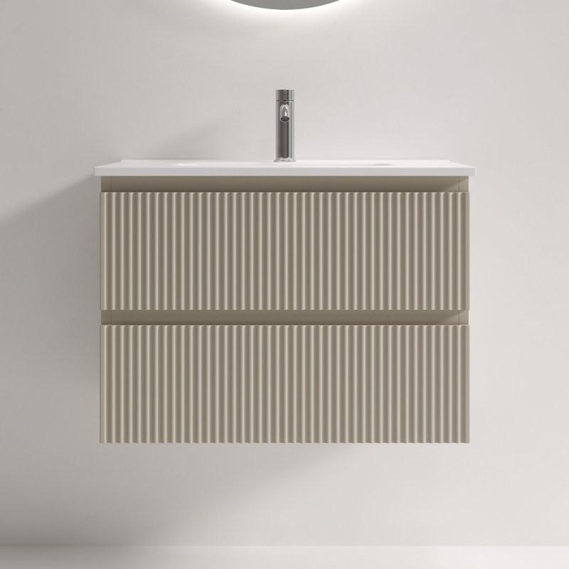 Тумба для ванной подвесная Snob R 690х390х500, Beige Soft, SNR70/39CE