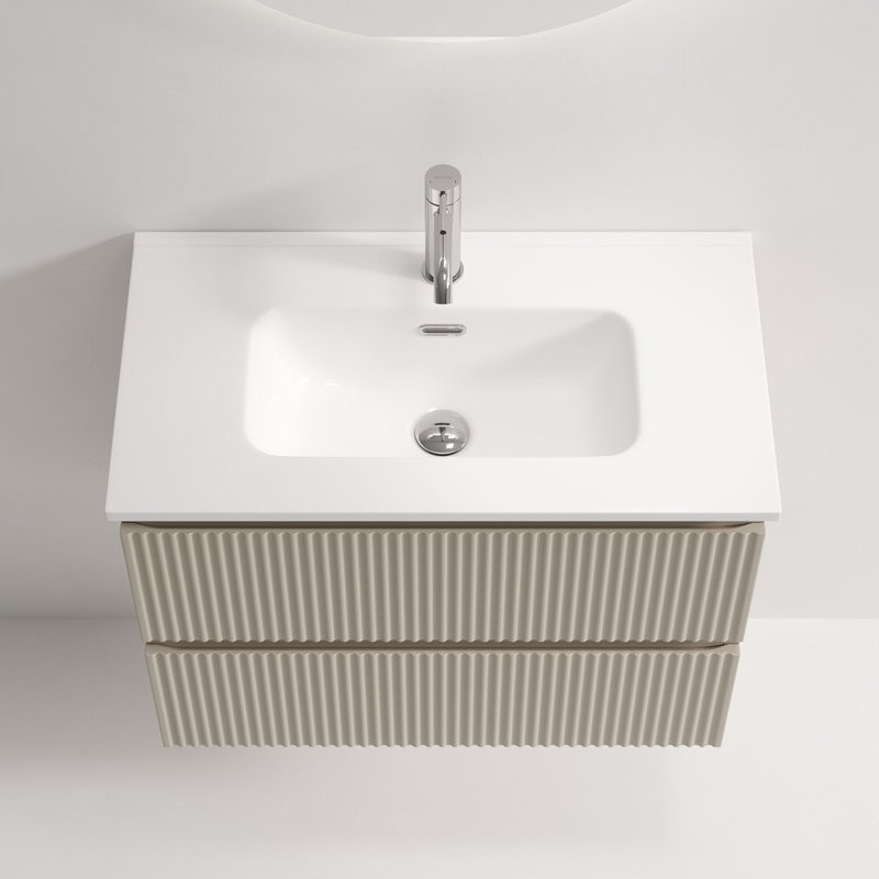 Тумба для ванной подвесная Snob R 690х390х500, Beige Soft, SNR70/39CE