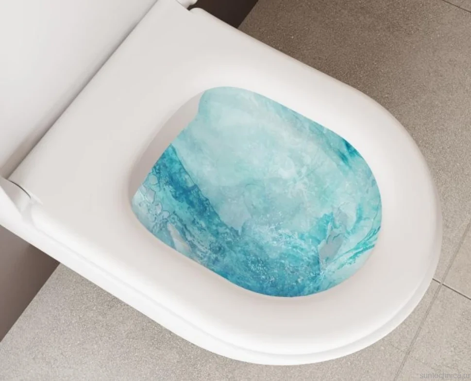 Унитаз подвесной VitrA Sanibelle 7551B003-0075 безободковый, с микролифтом