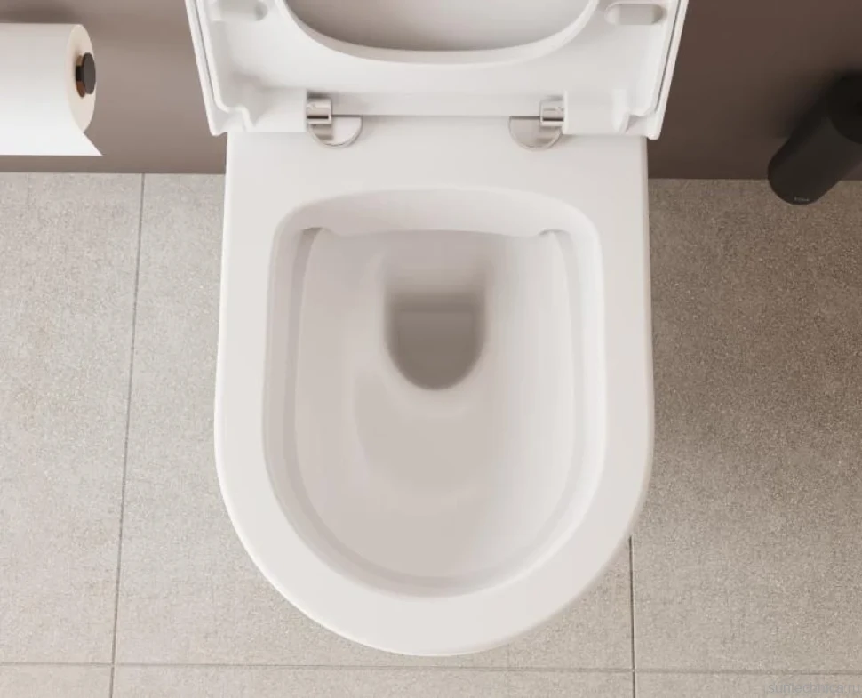 Унитаз подвесной VitrA Sanibelle 7551B003-0075 безободковый, с микролифтом
