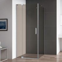Душевой уголок Cezares Slider AH 1 80-80/90 BR Cr профиль хром, стекло бронза