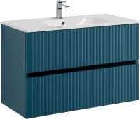 Тумба под раковину Art&Max Torino 90 подвесная, аквамарин