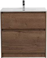 Тумба с раковиной BelBagno Kraft 100 напольная, rovere tabacco, раковина BB1000ETL
