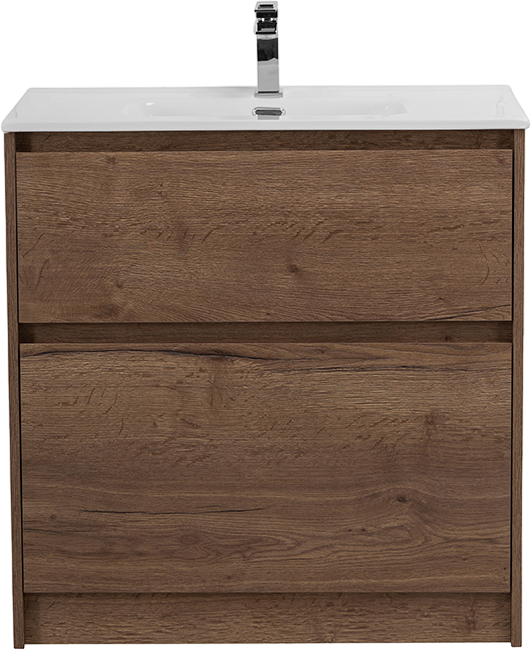 Тумба с раковиной BelBagno Kraft 100 напольная, rovere tabacco, раковина BB1000ETL