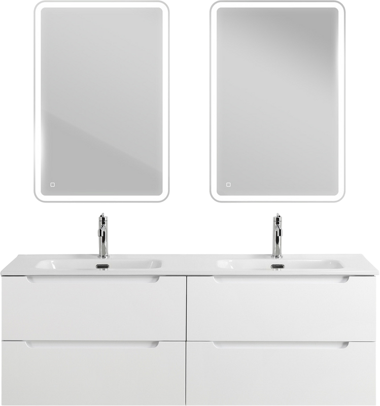 Мебель для ванной комнаты BelBagno Etna 120 для двоих, bianco lucido