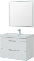 Мебель для ванной комнаты Aquanet Ирис new 80 подвесная, 2 ящика