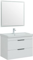 Мебель для ванной комнаты Aquanet Ирис new 80 подвесная, 2 ящика