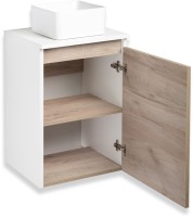 Тумба с раковиной Runo Бари 40 крафтовый дуб, раковина Uno 25