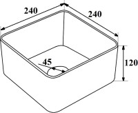 Тумба с раковиной Runo Бари 40 крафтовый дуб, раковина Uno 25
