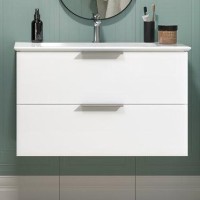 Тумба с раковиной KERAMA MARAZZI Piano Classic 95 подвесная, ясень белый матовый