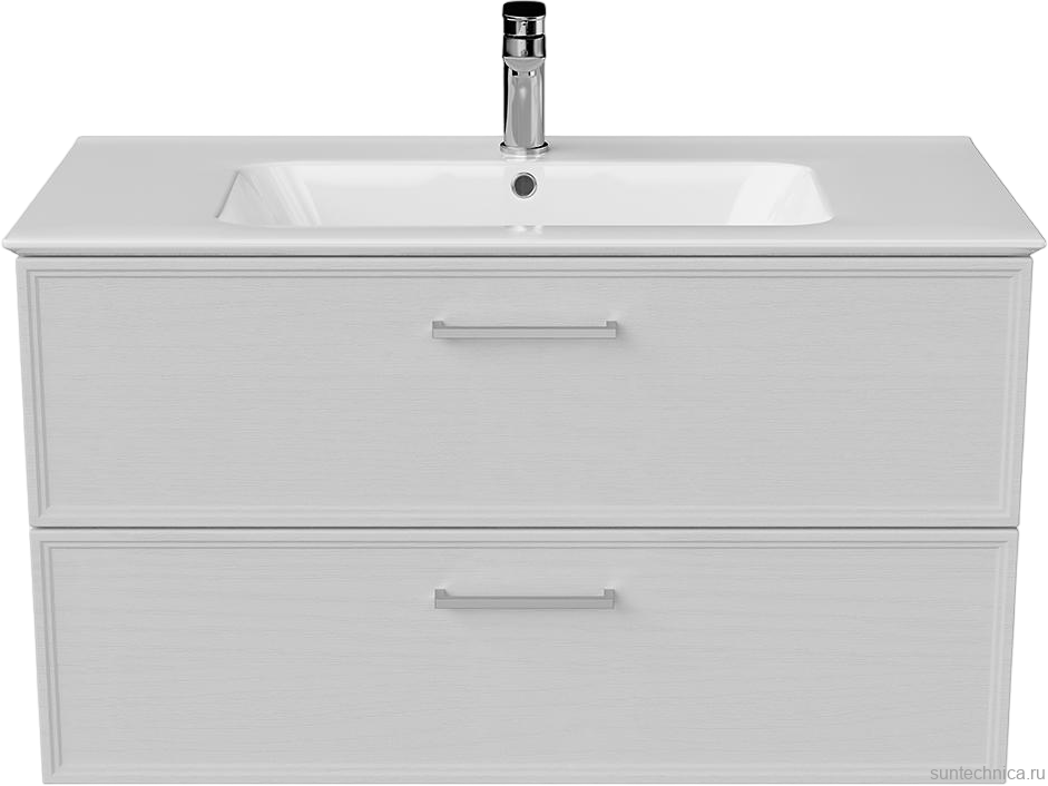 Тумба с раковиной KERAMA MARAZZI Piano Classic 95 подвесная, ясень белый матовый
