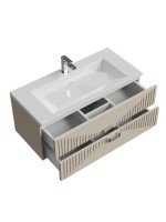 Тумба с раковиной Grossman Луксор 100 матовая бежевая