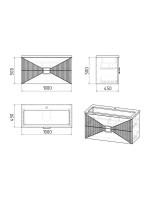 Тумба с раковиной Grossman Луксор 100 матовая бежевая