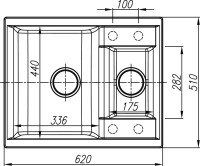 Мойка кухонная Dr. Gans Astra 620K серый Мойка кухонная Dr. Gans Astra 620K серый
