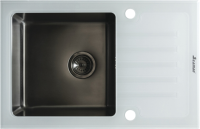 Мойка кухонная Seaman Eco Glass SMG-780W Gun Мойка кухонная Seaman Eco Glass SMG-780W Gun