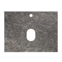 Тумба под раковину со столешницей BelBagno Kraft 60 подвесная, матовая темно-серая, столешница kep-60-grn