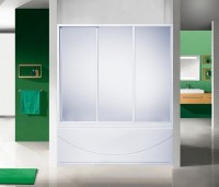 Шторка на ванну Bas Кэмерон 3 ств., пластик