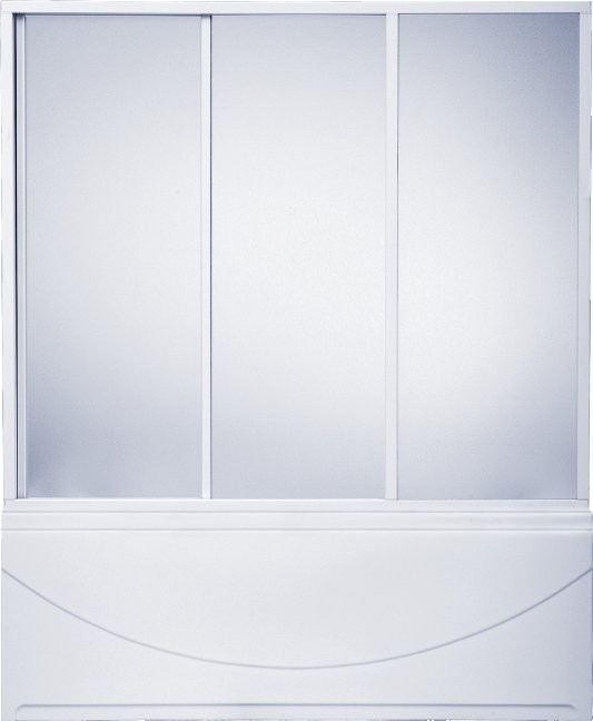 Шторка на ванну Bas Кэмерон 3 ств., пластик