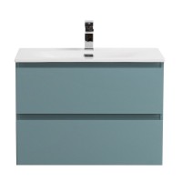 Тумба с раковиной BelBagno Kraft 60 подвесная, матовая голубая, раковина bb-8099-60