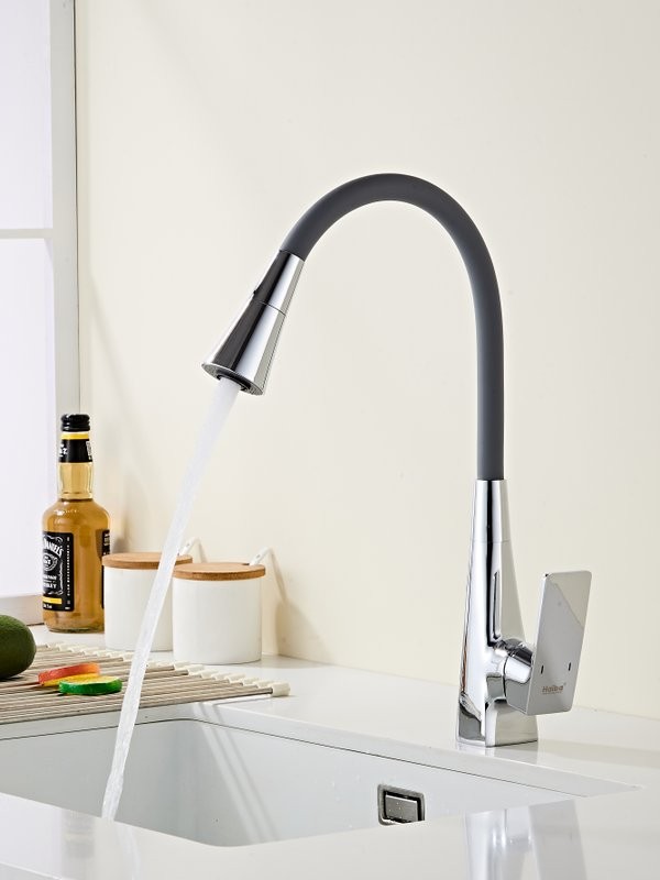 Смеситель для кухни Haiba HB73823 хром