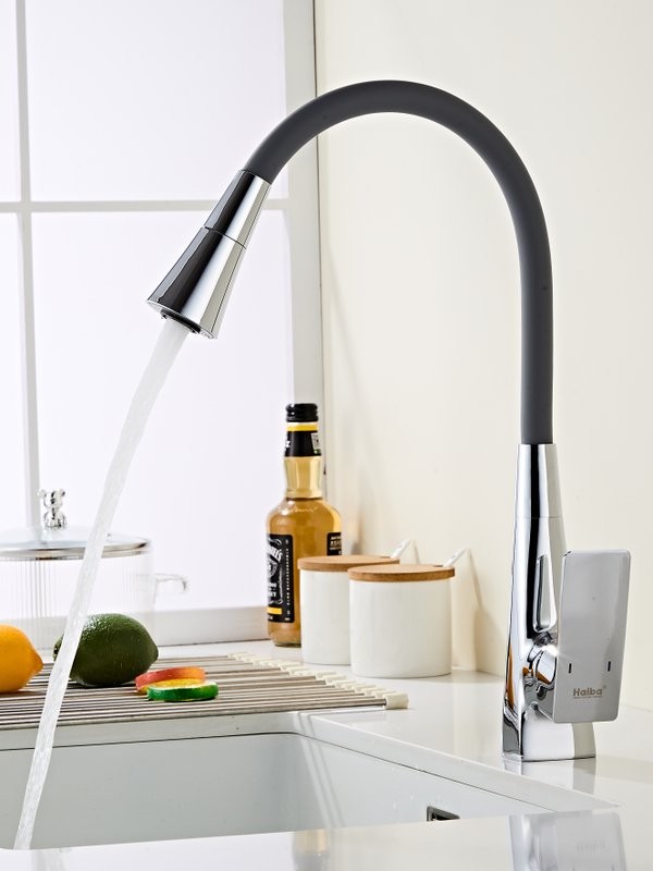 Смеситель для кухни Haiba HB73823 хром