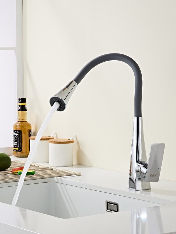 Смеситель для кухни Haiba HB73823 хром