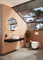 Унитаз подвесной VitrA Liquid 7321B403-0075 безободковый, с микролифтом, глянцевый белый