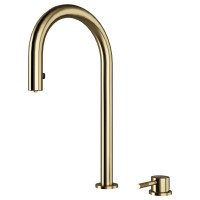Смеситель для кухни Paulmark Estetica Es218006-LG светлое золото