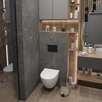 Унитаз подвесной Teymi Lina Pro Vortex Торнадо безободковый, сиденье микролифт T40112
